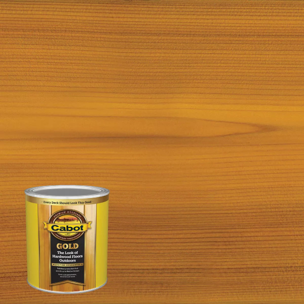 Cabot Gold Exterior Stain, 3470 Sun-Drenched Oak, 1 Qt.