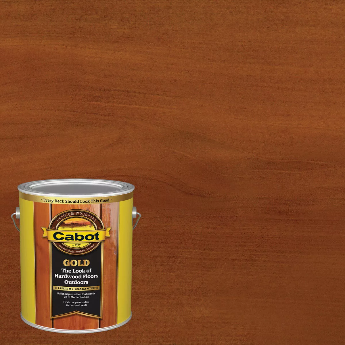 Cabot Gold Exterior Stain, 3471 Sunlit Walnut, 1 Gal.