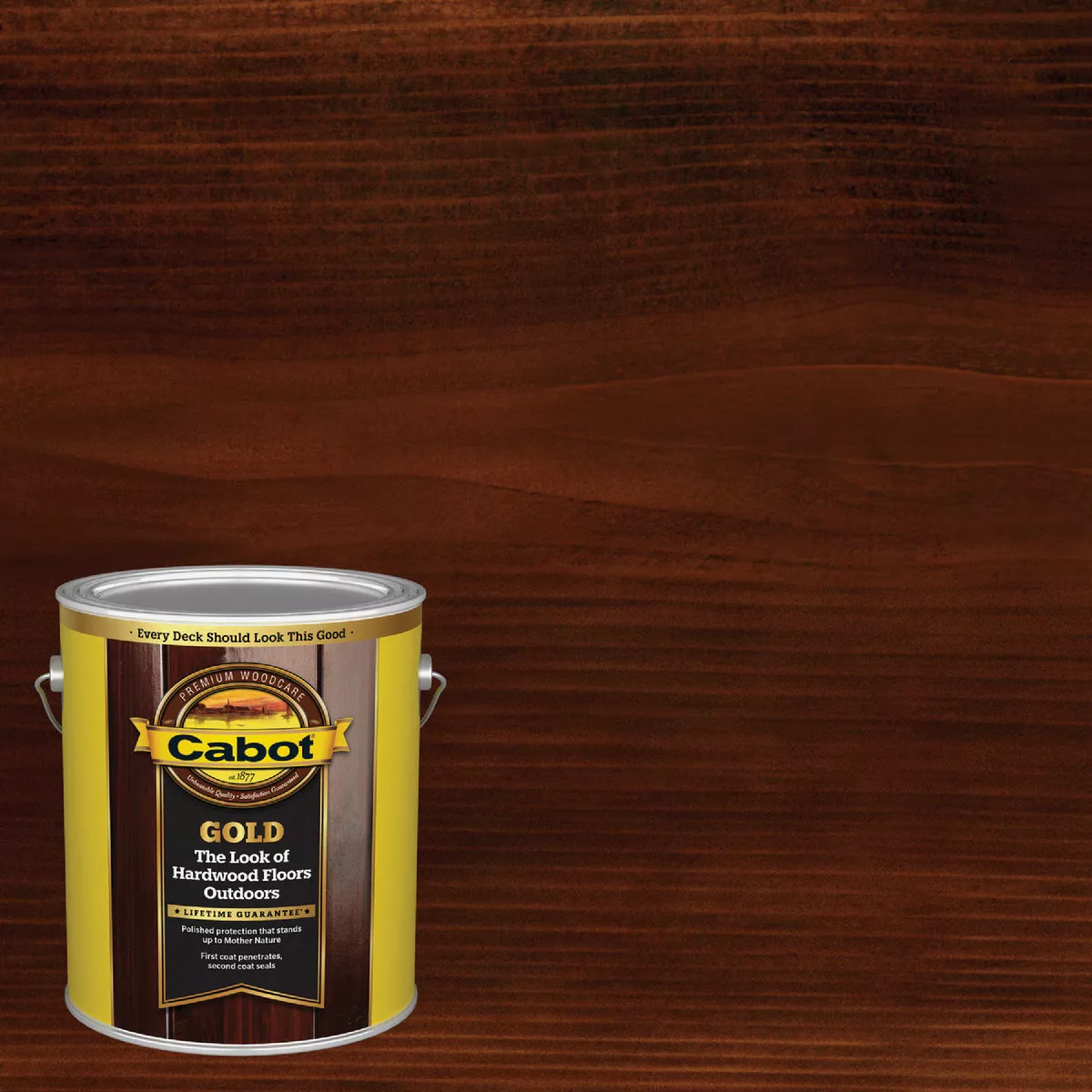 Cabot Gold Exterior Stain, 3473 Moonlit Mahogany, 1 Gal.