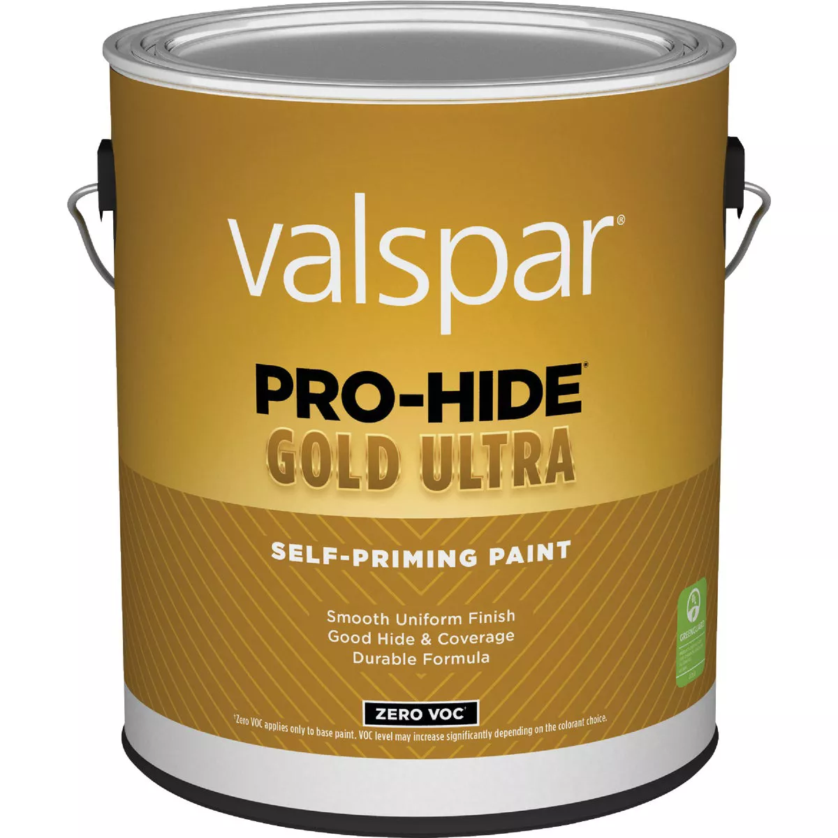 Valspar Pro-Hide Gold Ultra Zero VOC Latex Semi-Gloss Interior Wall Paint, Super One-Coat White, 1 Gal.