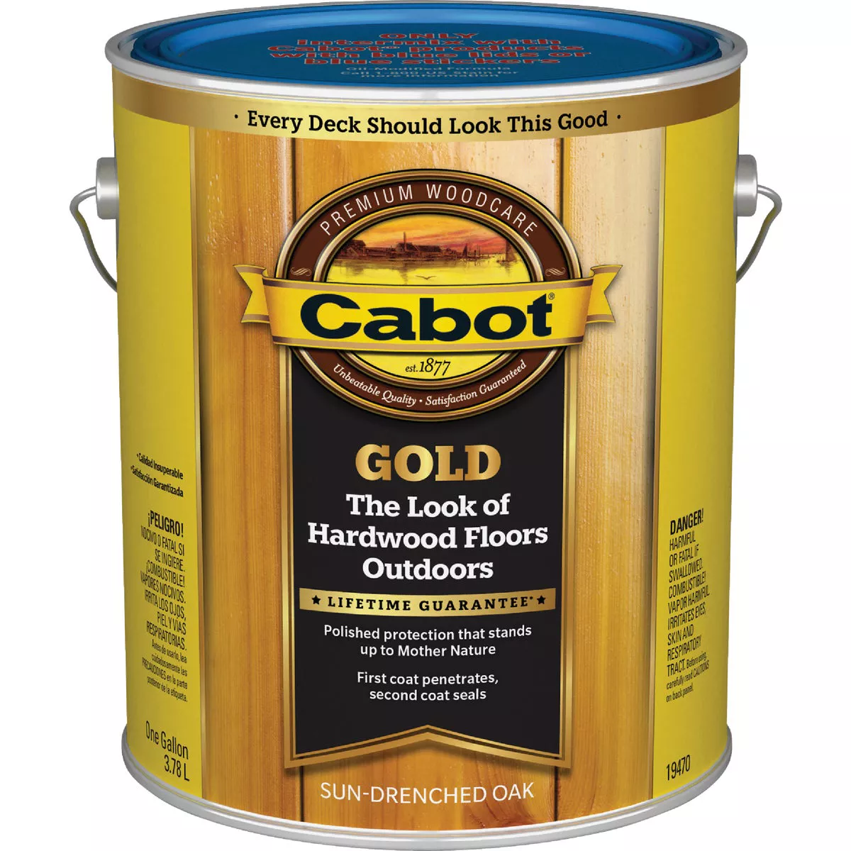 Cabot Gold Low VOC Exterior Stain, 19470 Sun-Drenched Oak, 1 Gal. - photo 2