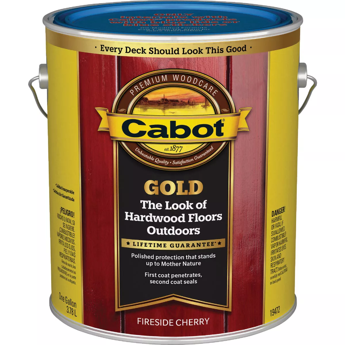 Cabot Gold Low VOC Exterior Stain, 19472 Fireside Cherry, 1 Gal. - photo 2
