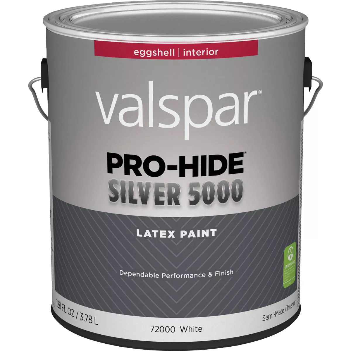 Valspar Pro-Hide Silver 5000 Latex Eggshell Interior Wall Paint, Bright White Base, 1 Gal.