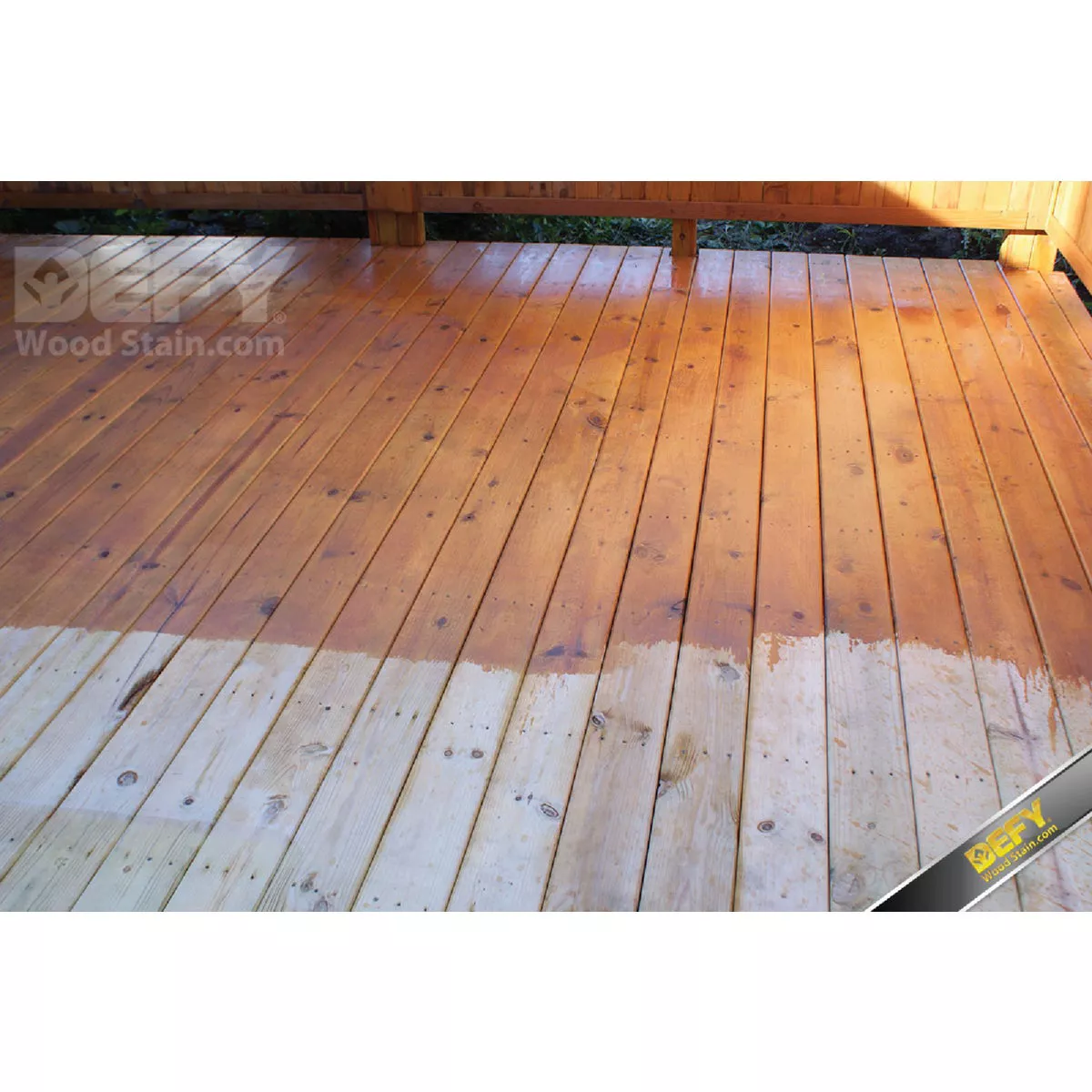 DEFY Extreme Semi-Transparent Exterior Wood Stain, Cedar Tone, 1 Gal. Can - photo 3