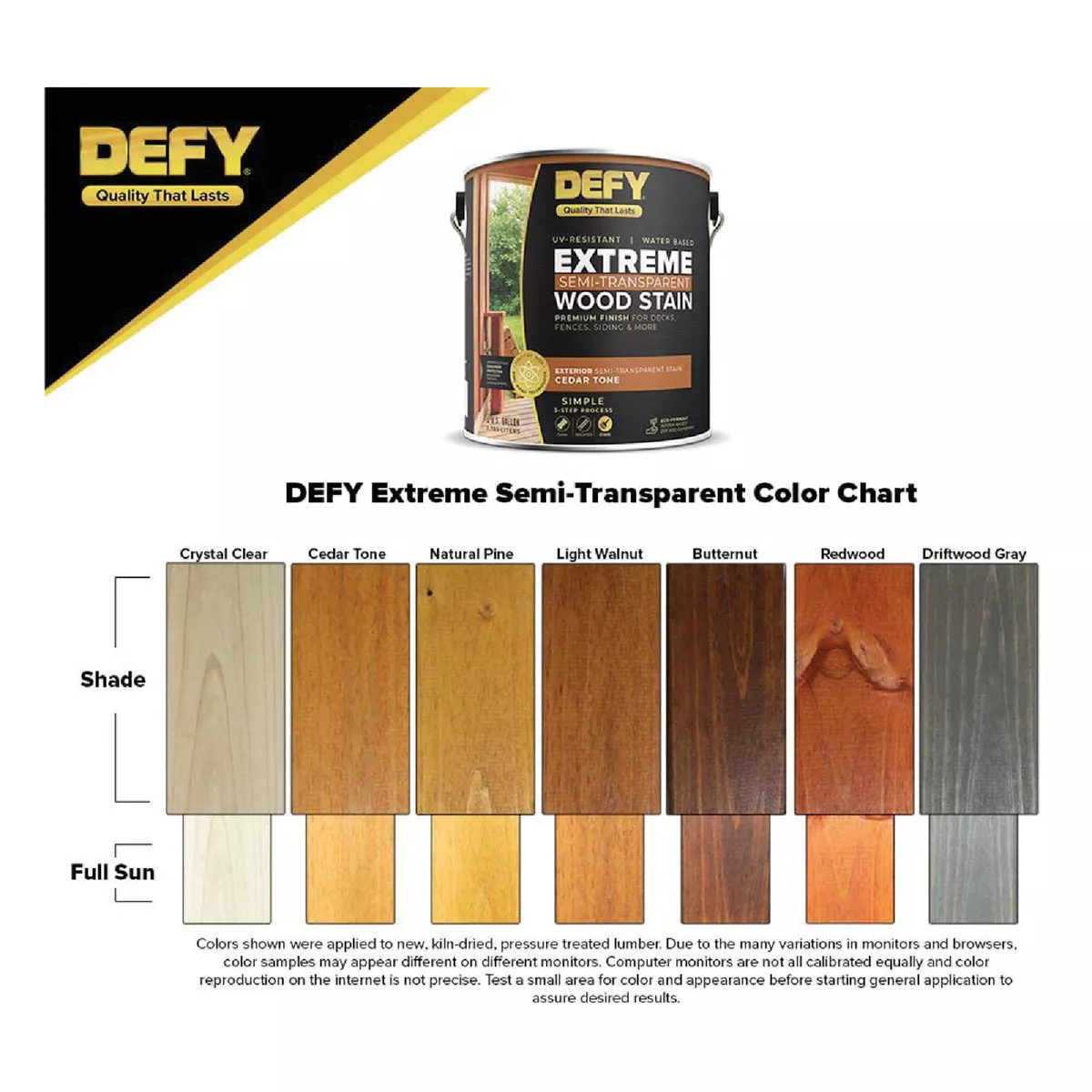 DEFY Extreme Semi-Transparent Exterior Wood Stain, Butternut, 5 Gal. - photo 2