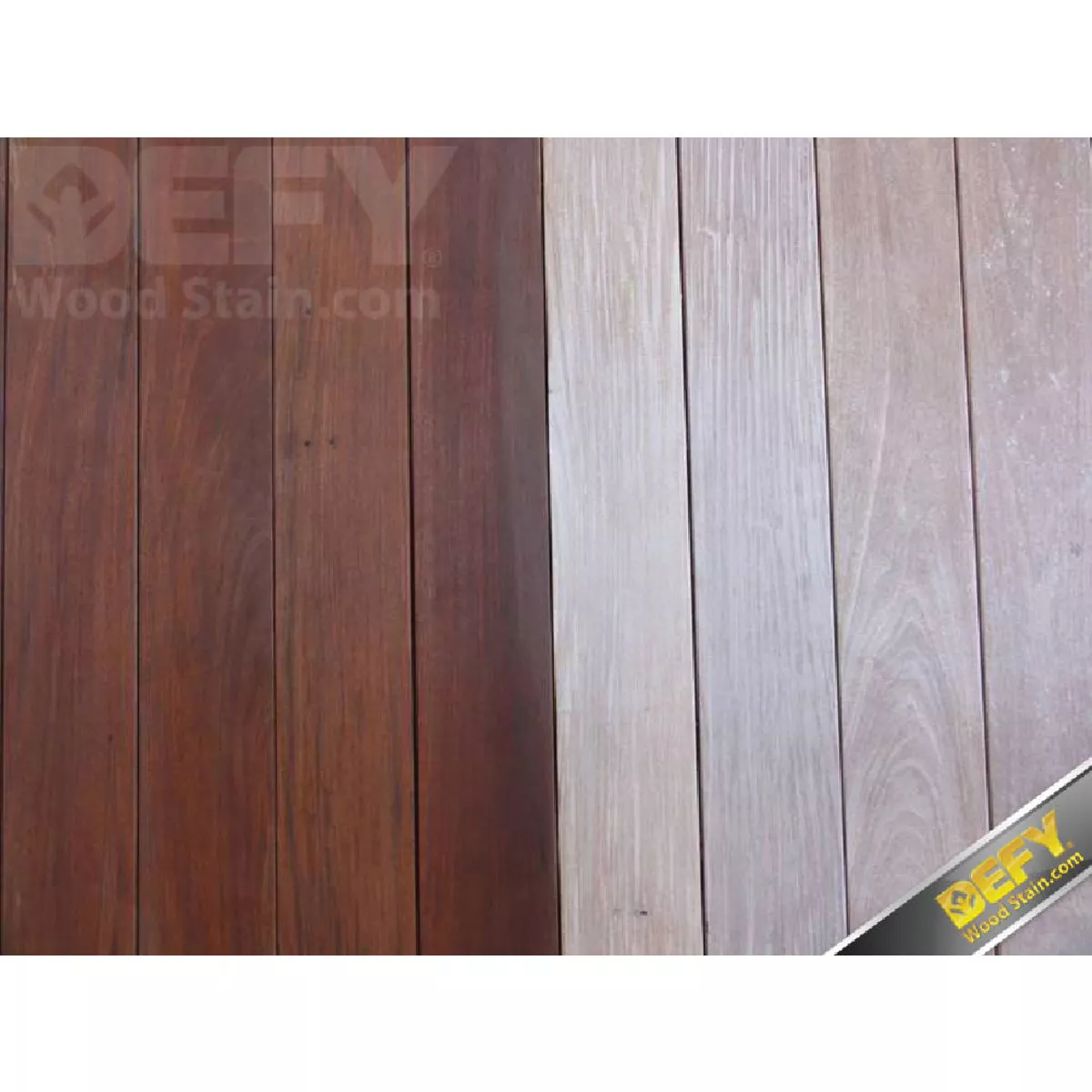 DEFY Semi-Transparent Deck Stain For Hardwoods, Light Walnut, 1 Gal. - photo 3