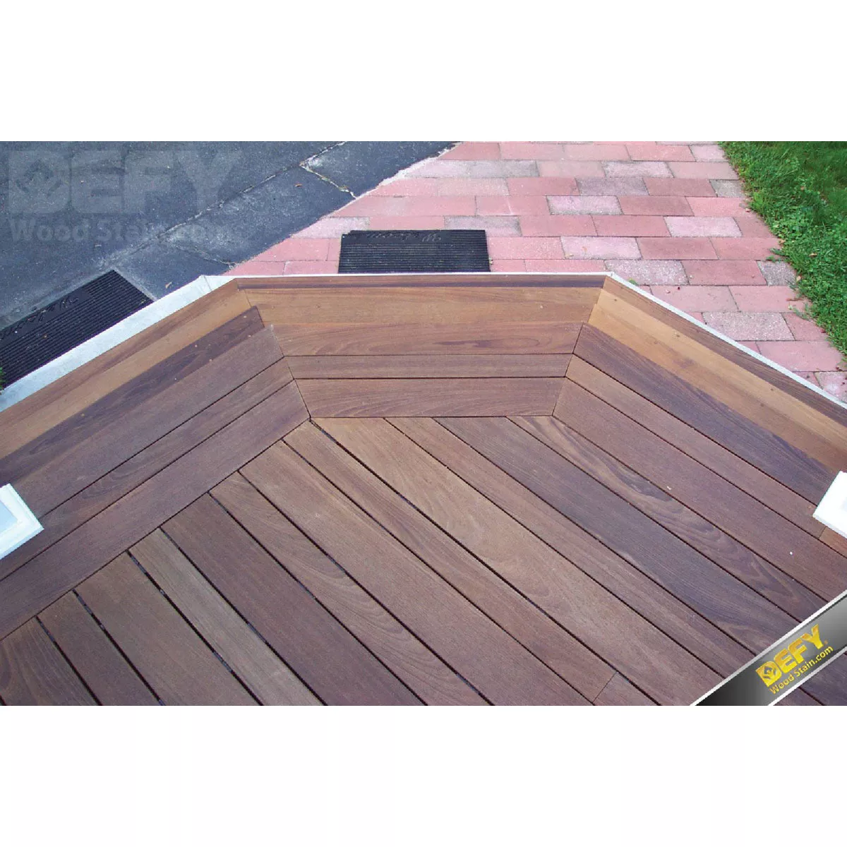 DEFY Semi-Transparent Deck Stain For Hardwoods, Light Walnut, 1 Gal. - photo 5