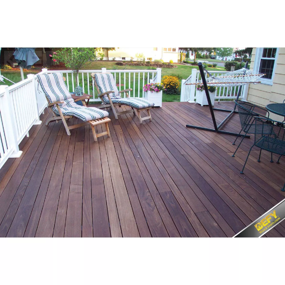 DEFY Semi-Transparent Deck Stain For Hardwoods, Light Walnut, 1 Gal. - photo 6