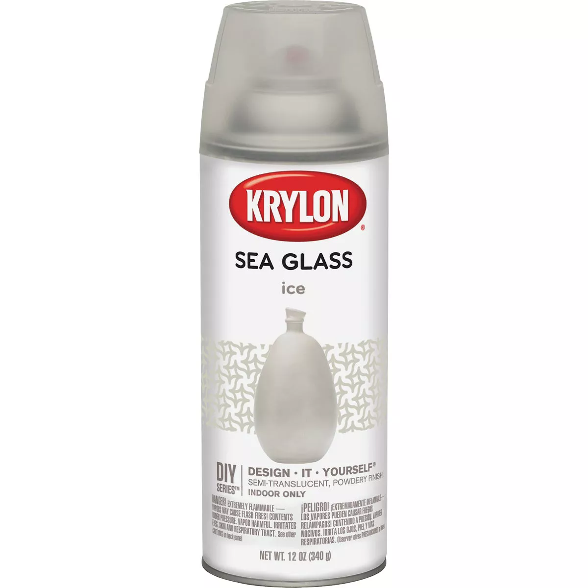 Krylon 12 Oz. Frosted Sea Glass Finish Spray Paint, Ice