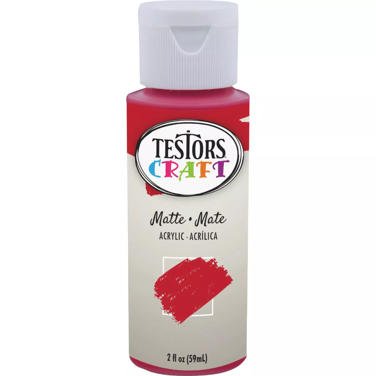 Testors 2 Oz. Acrylic Matte Craft Paint, Stop Sign - photo 2