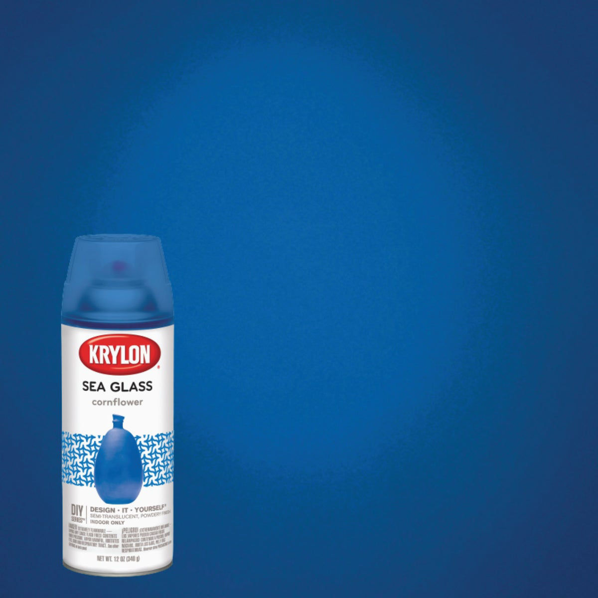 Krylon 12 Oz. Frosted Sea Glass Finish Spray Paint, Cornflower Do it Best