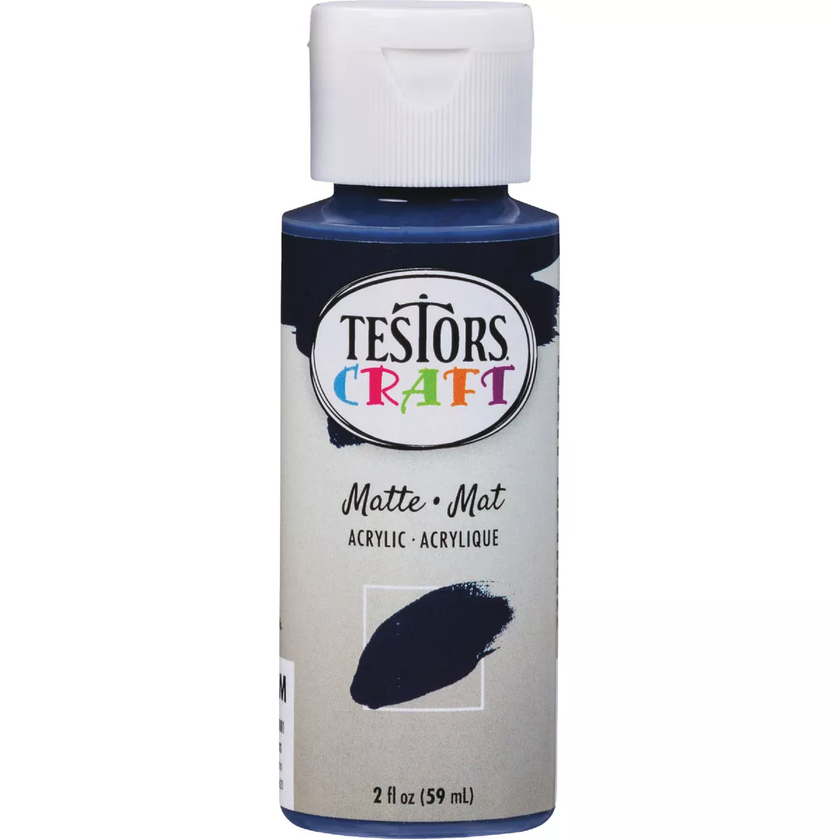 Testors 2 Oz. Acrylic Matte Craft Paint, Navy Blue - photo 2