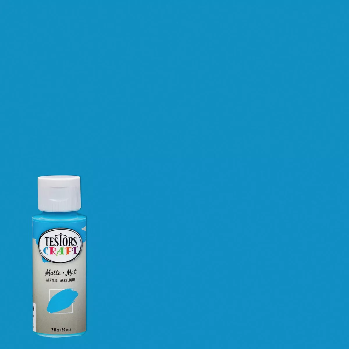 Testors 2 Oz. Acrylic Matte Craft Paint, Island Breeze