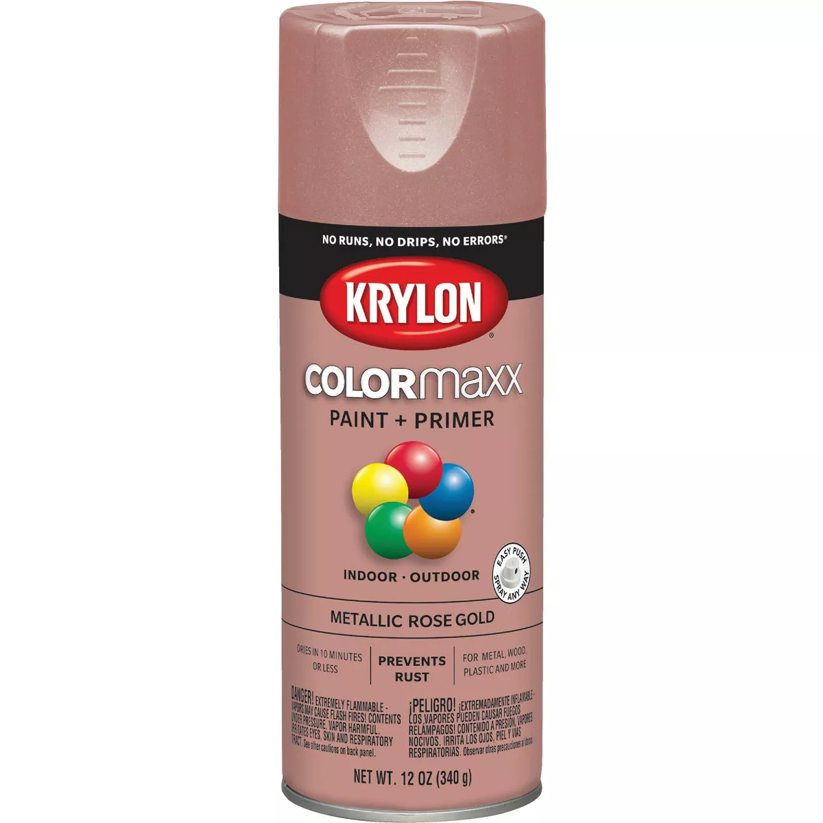 その他 caramel Krylon ColorMaxx 11 Oz. Metallic Satin Spray Paint, Rose