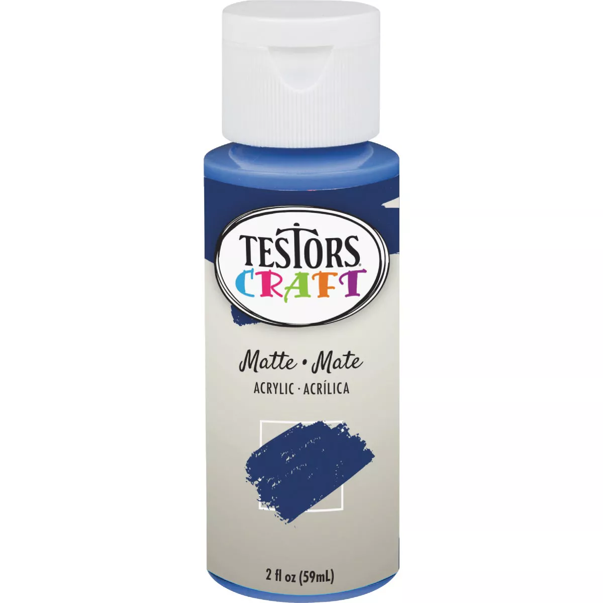 Testors 2 Oz. Acrylic Matte Craft Paint, Royal Blue - photo 2