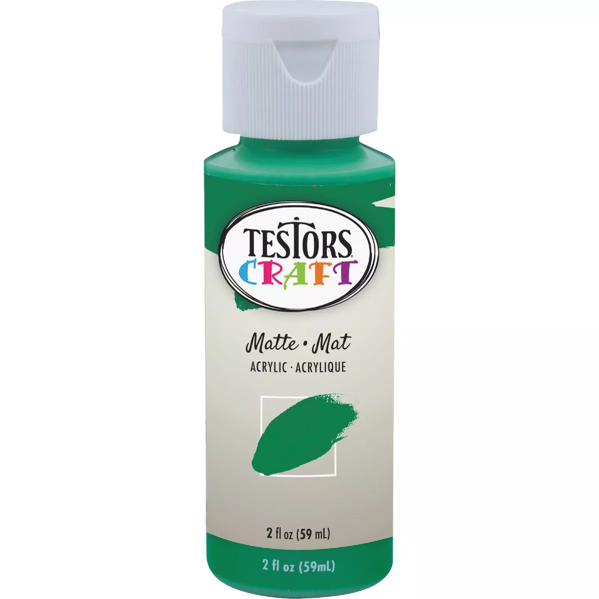 Testors 2 Oz. Acrylic Matte Craft Paint, Green - photo 2