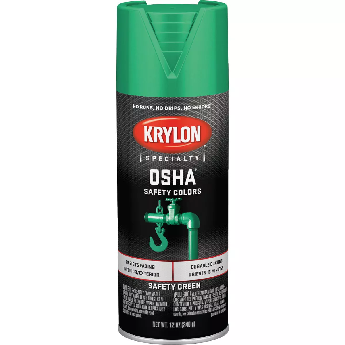 Krylon OSHA 12 Oz. Gloss Spray Paint, Safety Green - photo 2