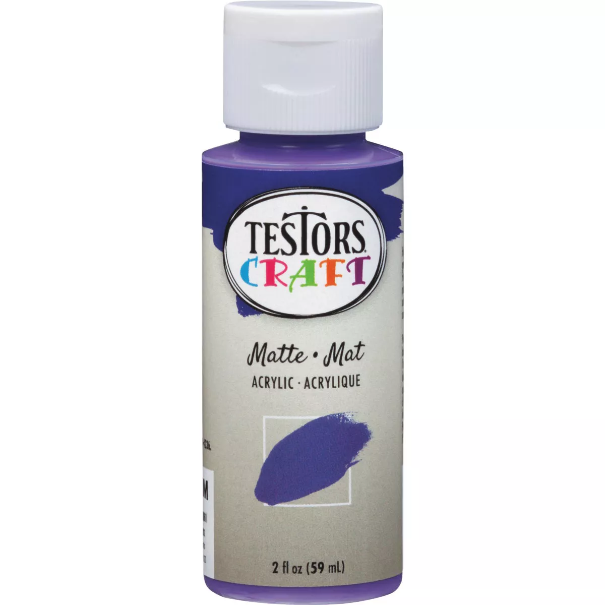 Testors 2 Oz. Acrylic Matte Craft Paint, Purple - photo 2