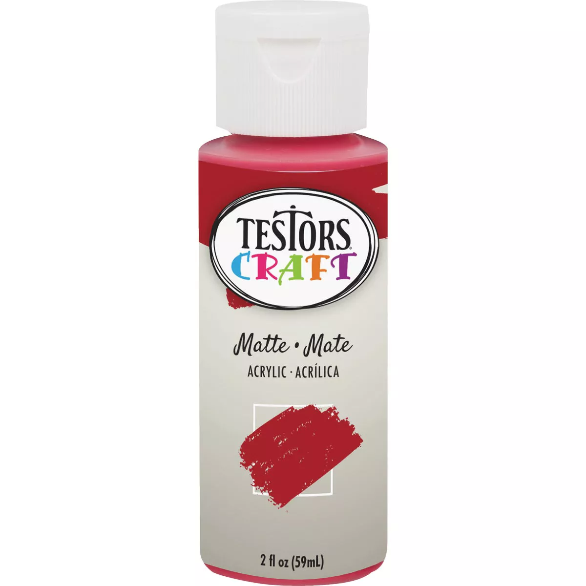 Testors 2 Oz. Acrylic Matte Craft Paint, Ruby - photo 2