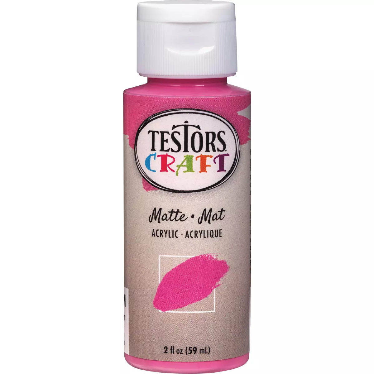 Testors 2 Oz. Acrylic Matte Craft Paint, Passion Fruit - photo 2