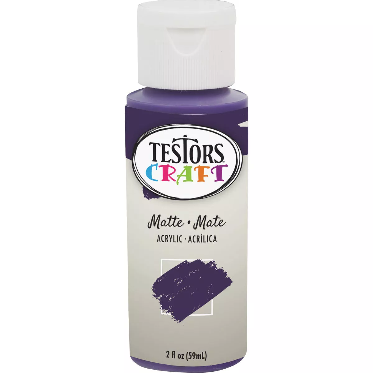 Testors 2 Oz. Acrylic Matte Craft Paint, Plum - photo 2