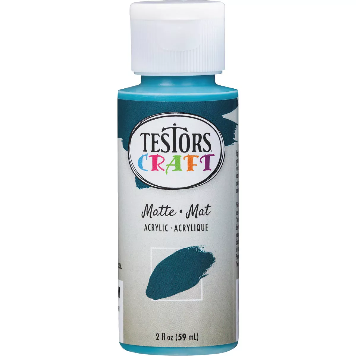 Testors 2 Oz. Acrylic Matte Craft Paint, Deep Sea - photo 2