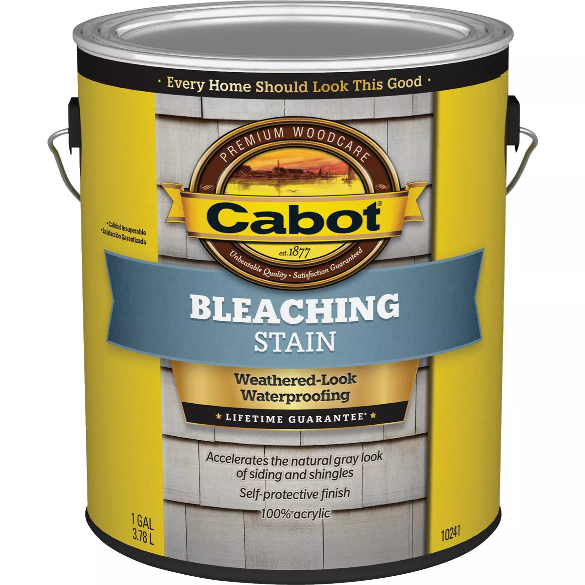 Cabot Weathered Look Exterior Bleaching Stain, 10241 Natural Driftwood Gray, 1 Gal. - photo 2
