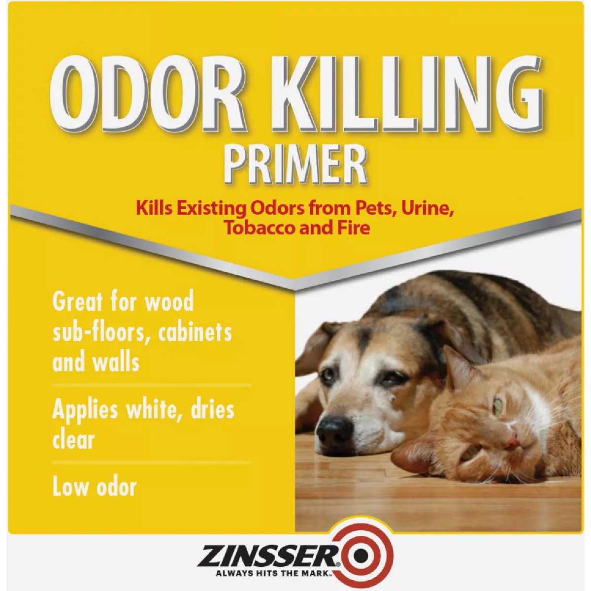 Zinsser Odor Killing Water-Based Interior Primer, White To Clear, 1 Gal. - photo 2