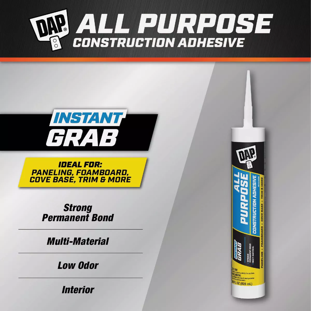 DAP 28 Oz. All Purpose Construction Adhesive - photo 2