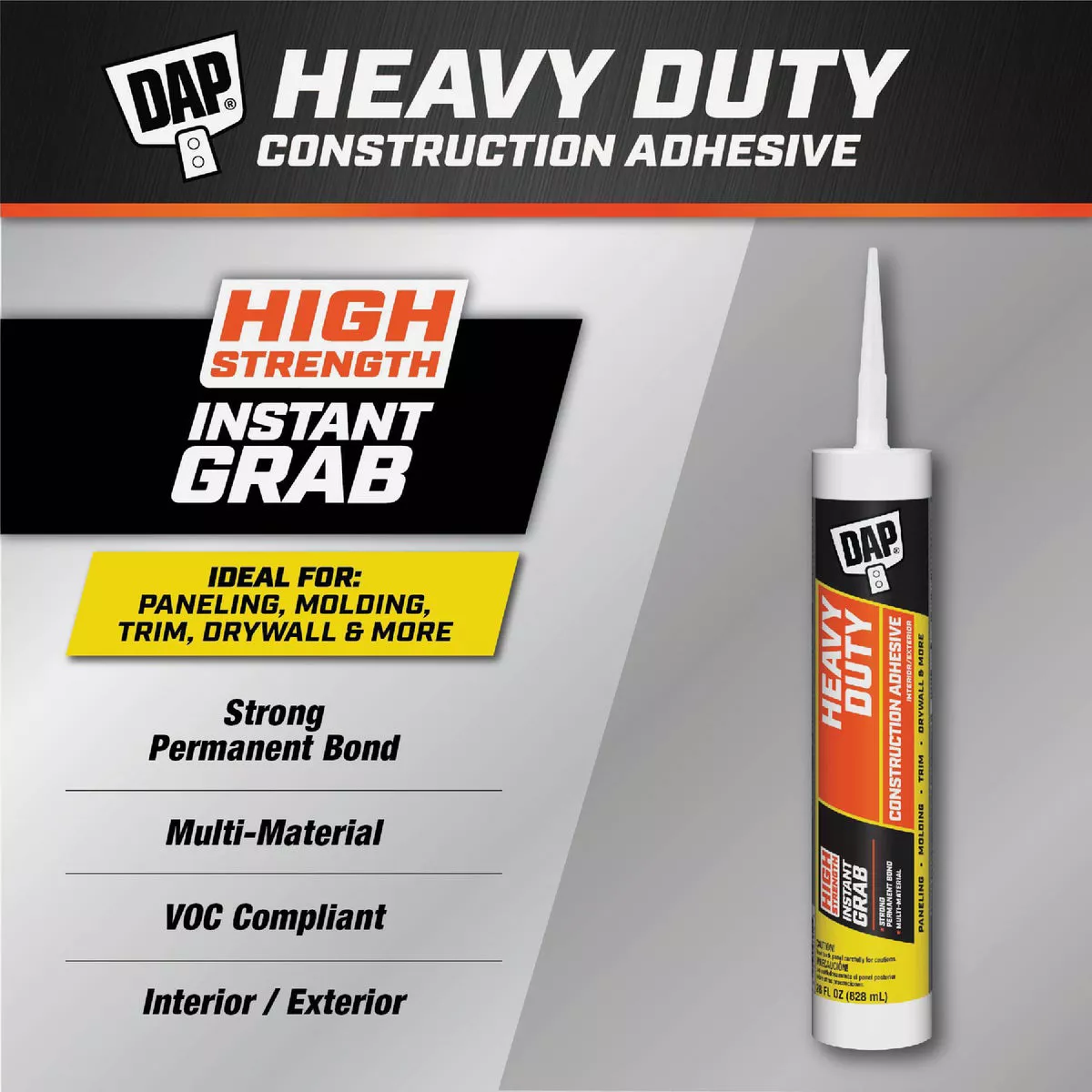 DAP 28 Oz. Heavy Duty Construction Adhesive - photo 2