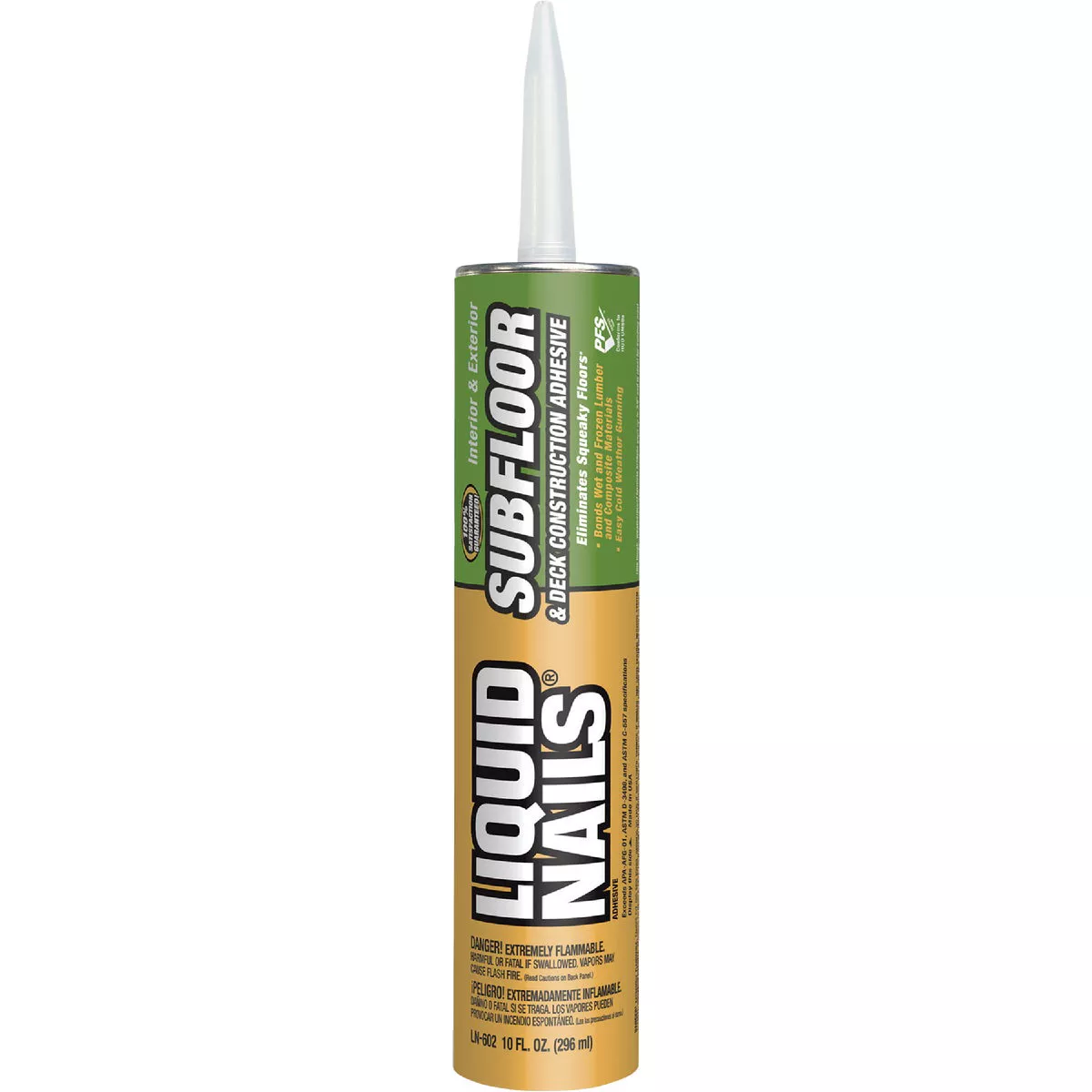 LIQUID NAILS 10 Oz. Subfloor & Deck Construction Adhesive