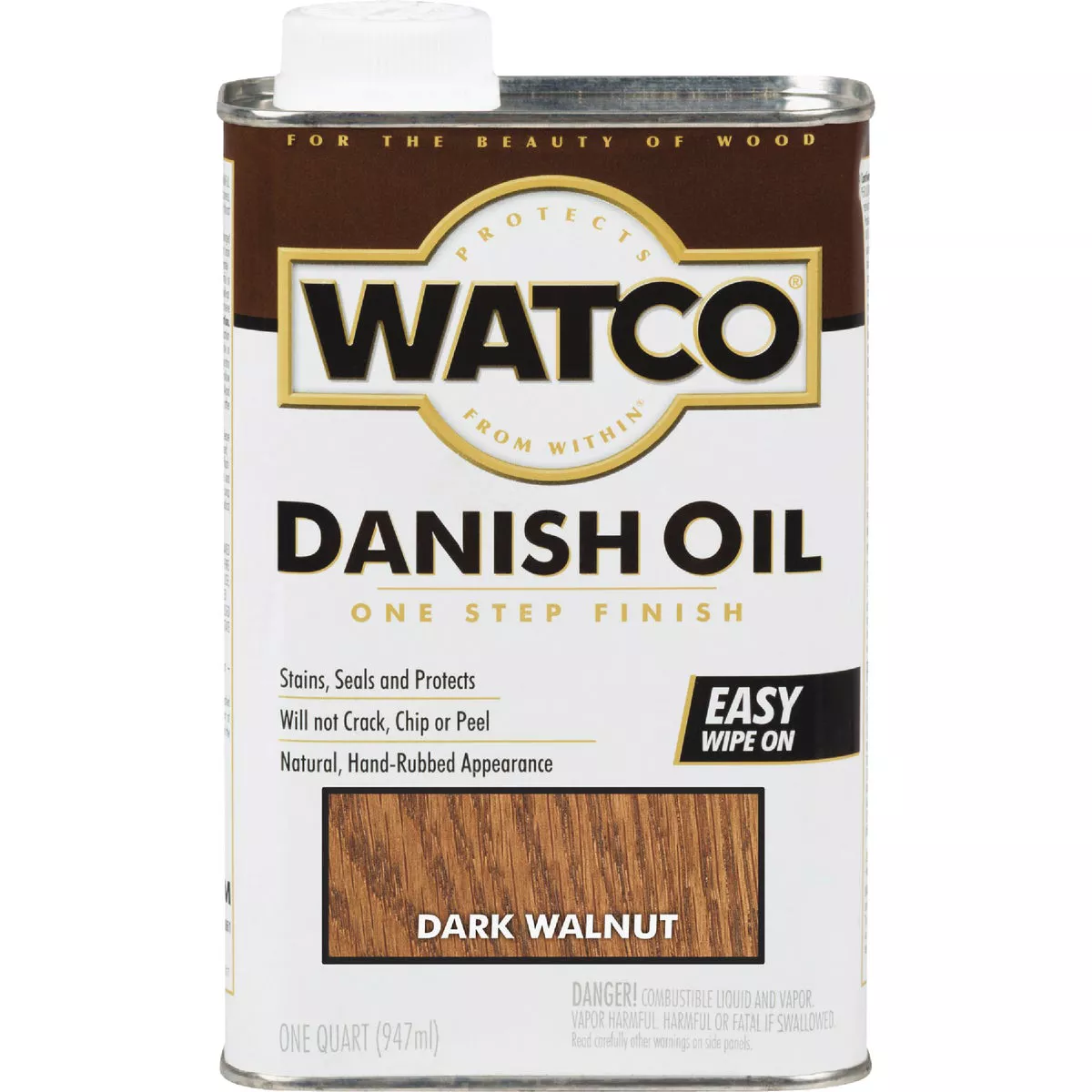Watco Danish 1 Qt. Low VOC Dark Walnut Oil Finish - photo 2