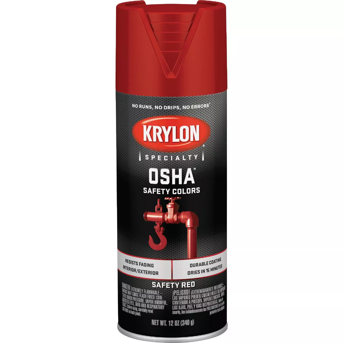 Krylon OSHA 12 Oz. Gloss Spray Paint, Safety Red - photo 2