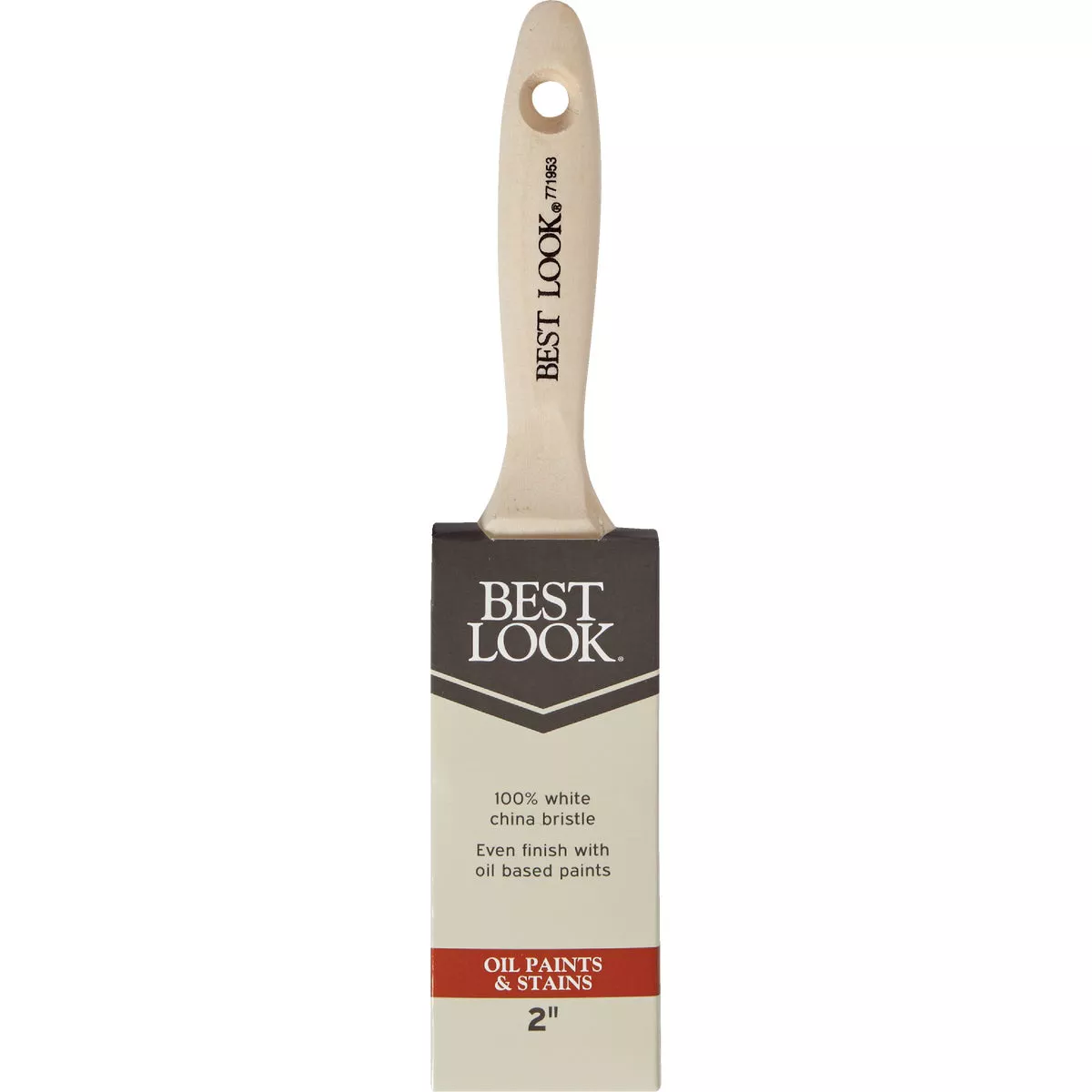 Best Look 2 In. Flat White Natural China Bristle Paint Brush - photo 2