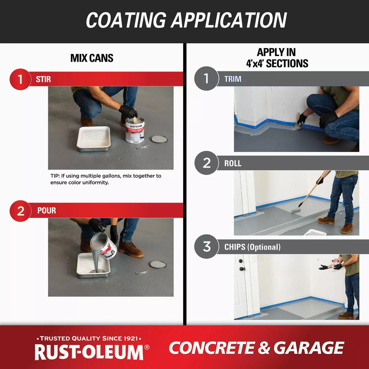 Rust-Oleum Concrete & Garage Floor Paint & Primer, 1 Gal., Tint Base - photo 6