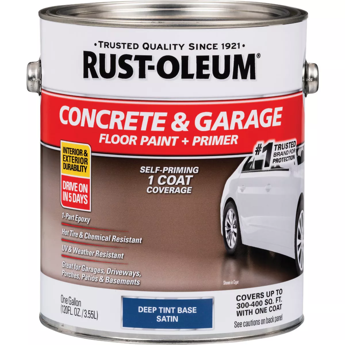 Rust-Oleum Concrete & Garage Floor Paint & Primer, 1 Gal., Deep Base - photo 2