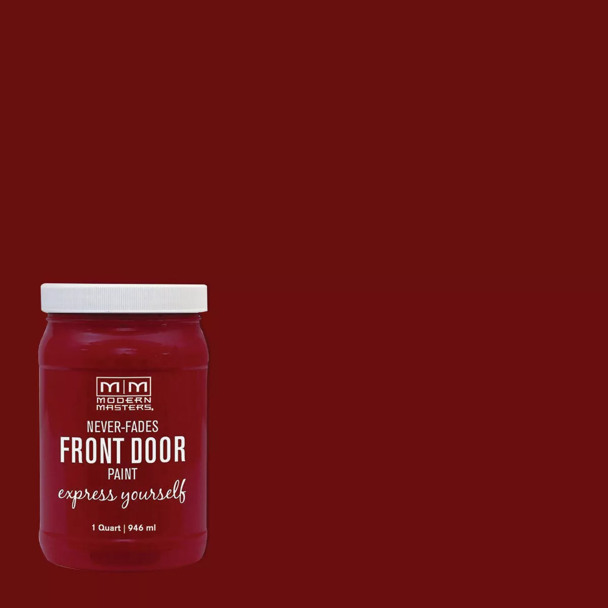 Modern Masters Acrylic Satin Front Door Paint, Passionate, 1 Qt.
