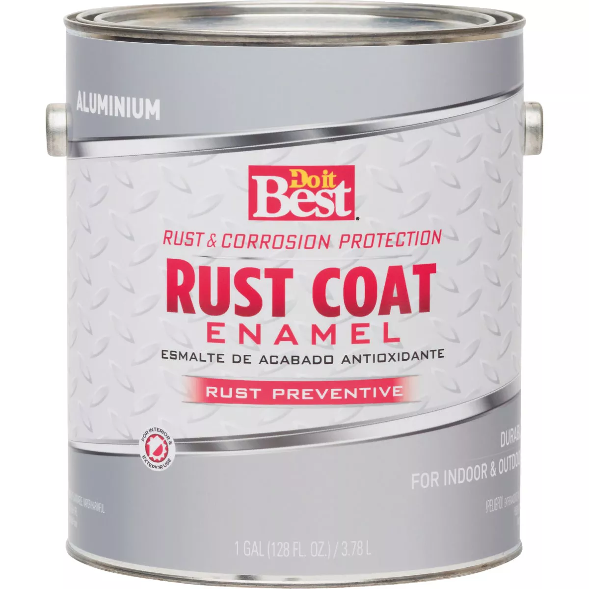 Do it Best Rust Coat Oil-Based Gloss Enamel, Aluminum, 1 Gal. - photo 2