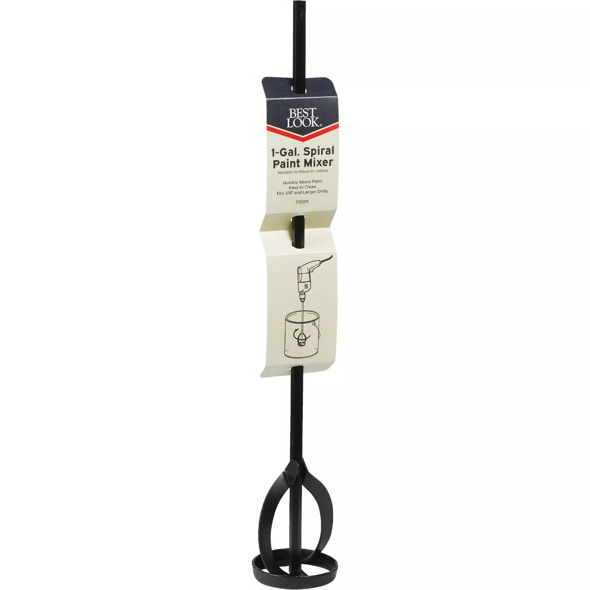 Best Look 1 Gal. Steel Spiral Paint Mixer