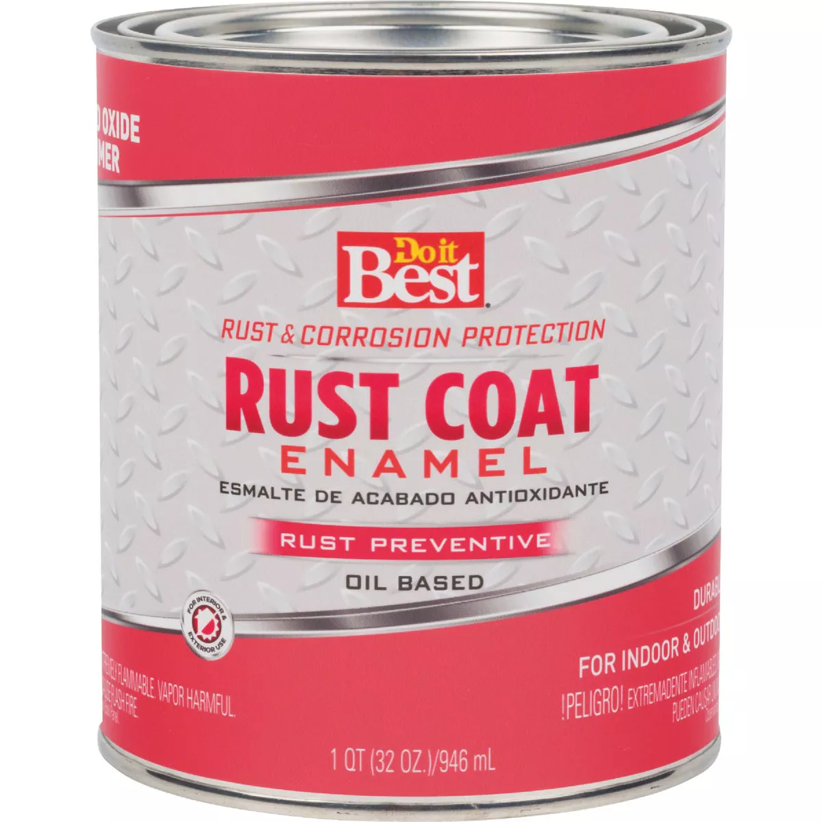 Do it Best Rust Coat Enamel Primer, Red Oxide, 1 Qt. - photo 2