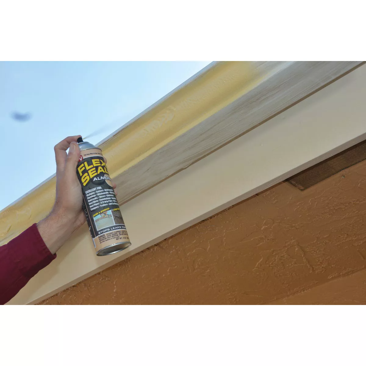FLEX SEAL 14 Oz. Spray Rubber Sealant, Almond - photo 3