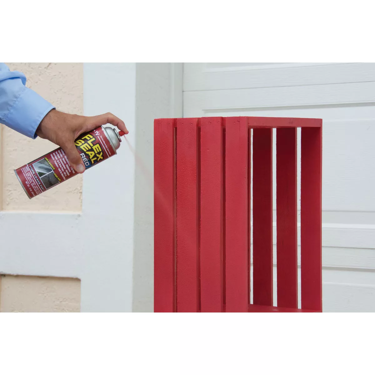 FLEX SEAL 14 Oz. Spray Rubber Sealant, Red - photo 3