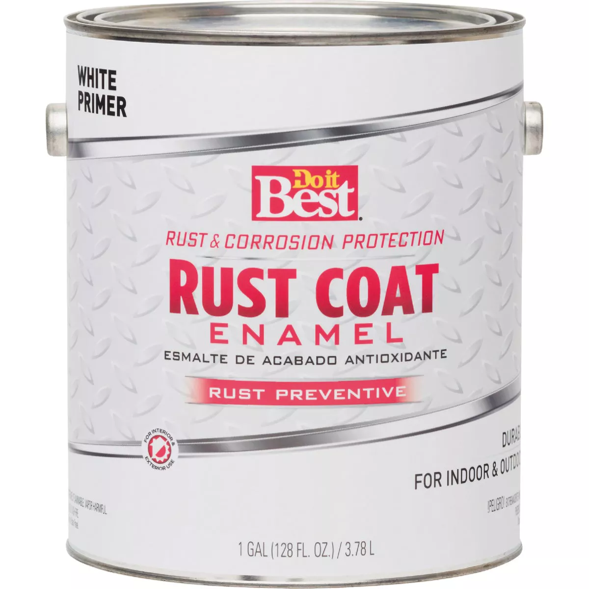 Do it Best Rust Coat Enamel Primer, White, 1 Gal. - photo 2