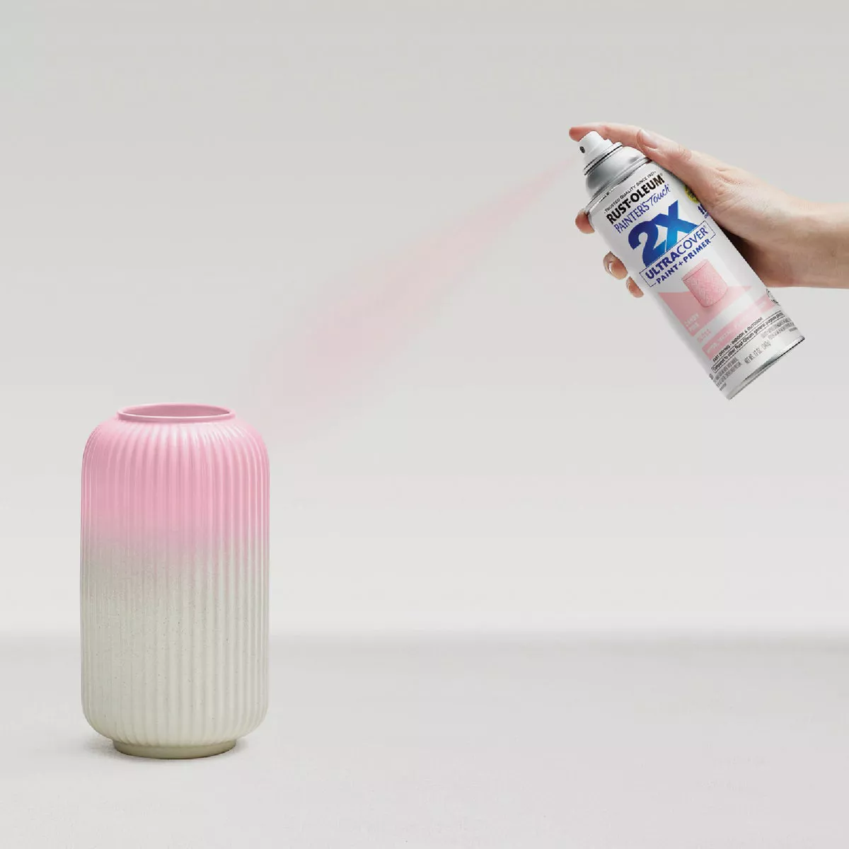 Rust-Oleum Painter's Touch 2X Ultra Cover 12 Oz. Gloss Paint + Primer Spray Paint, Candy Pink - photo 8
