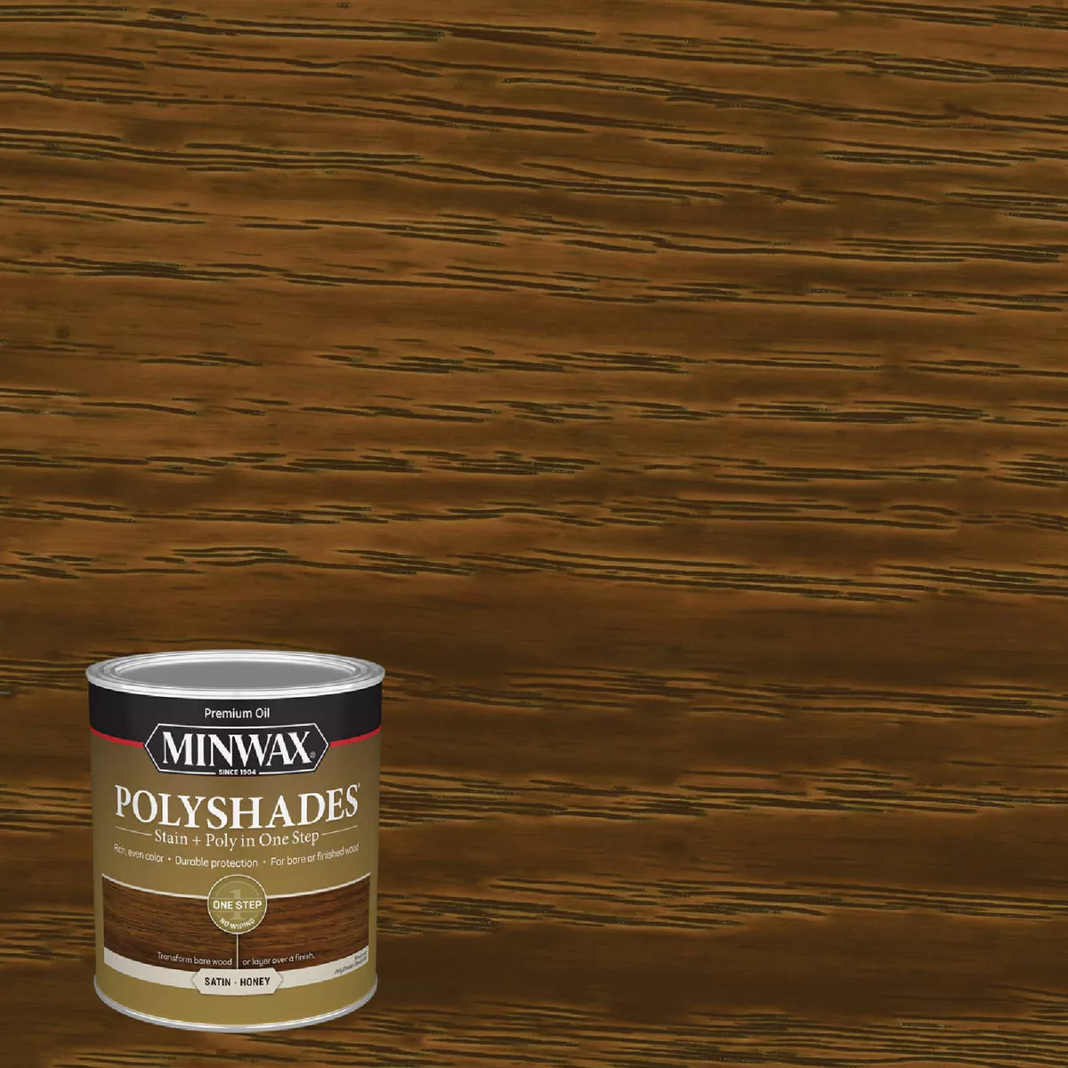 Minwax Polyshades 1 Qt. Satin Stain & Finish Polyurethane In 1-Step, Honey