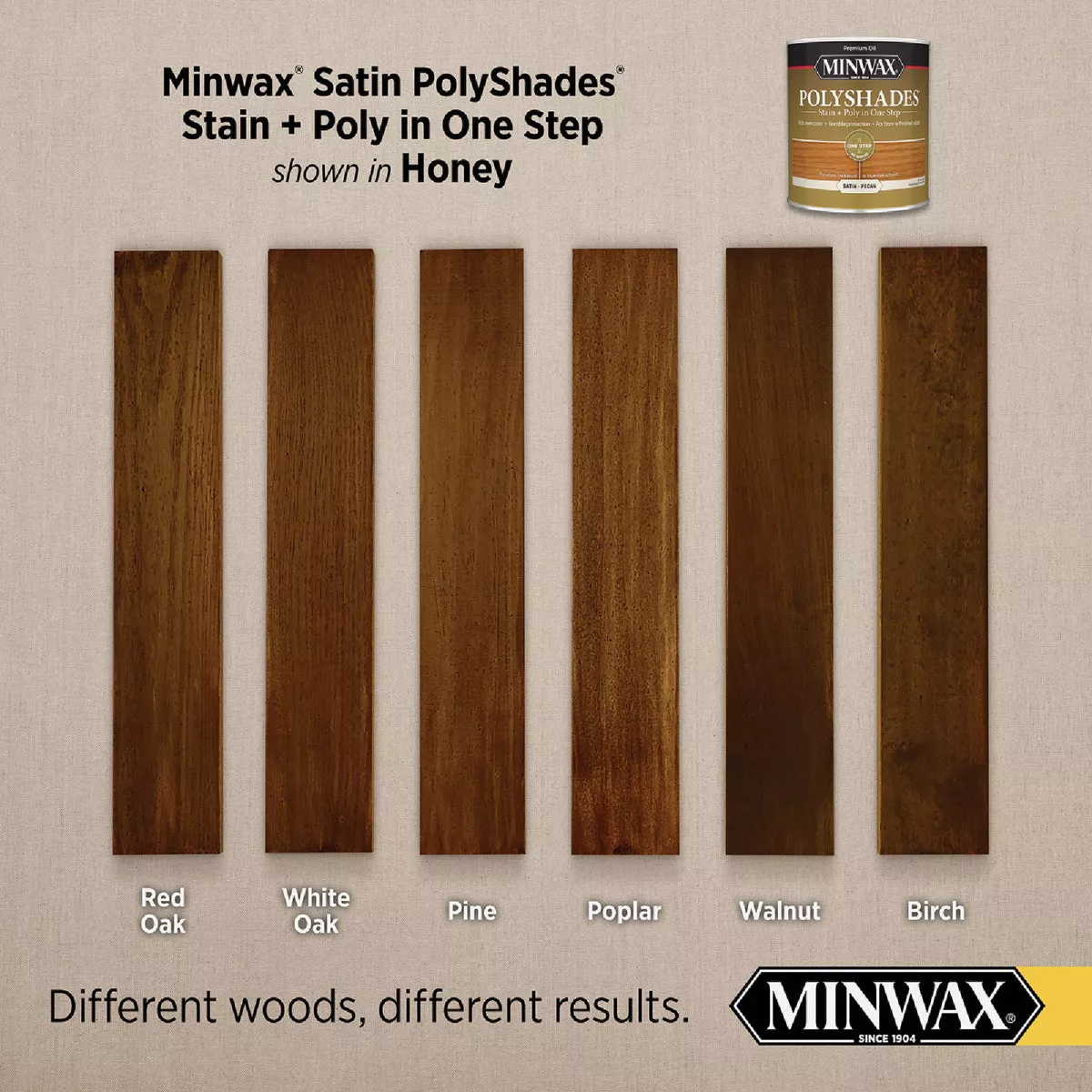 Minwax Polyshades 1 Qt. Satin Stain & Finish Polyurethane In 1-Step, Honey - photo 7