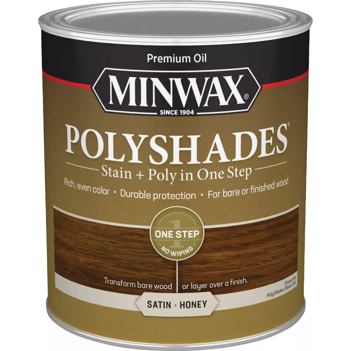 Minwax Polyshades 1 Qt. Satin Stain & Finish Polyurethane In 1-Step, Honey - photo 3