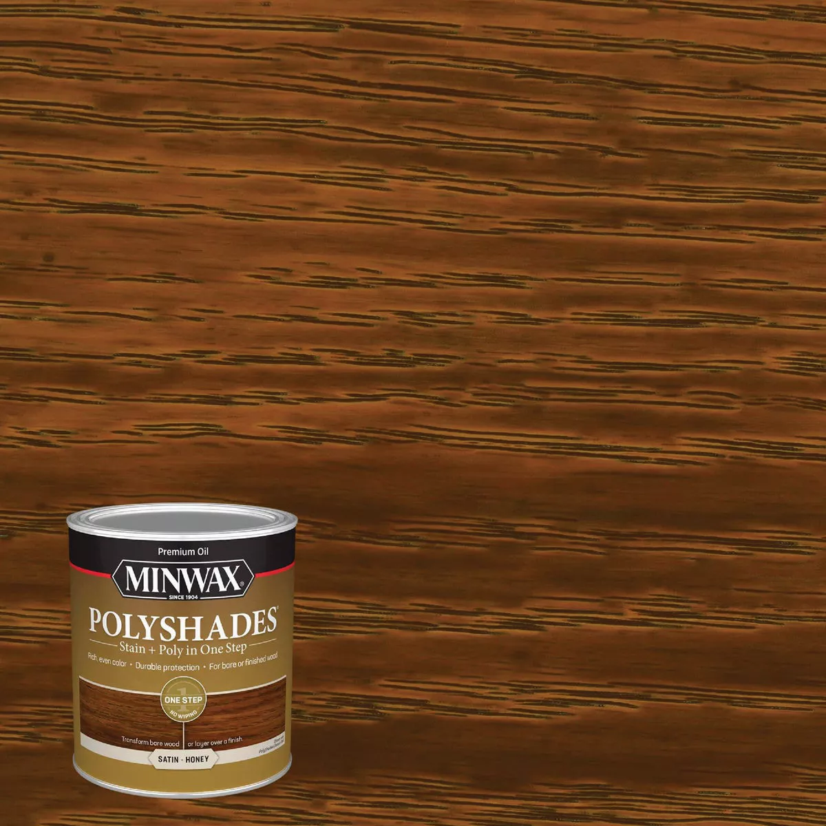 Minwax Polyshades 1 Qt. Satin Stain & Finish Polyurethane In 1-Step, Honey - photo 2