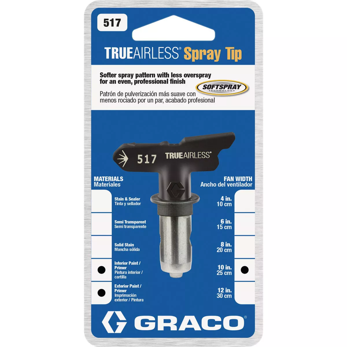 Graco Reverse-A-Clean 10 To 12 In. W. 0.017 In. Tip Paint Sprayer Airless Spray Tip - photo 5