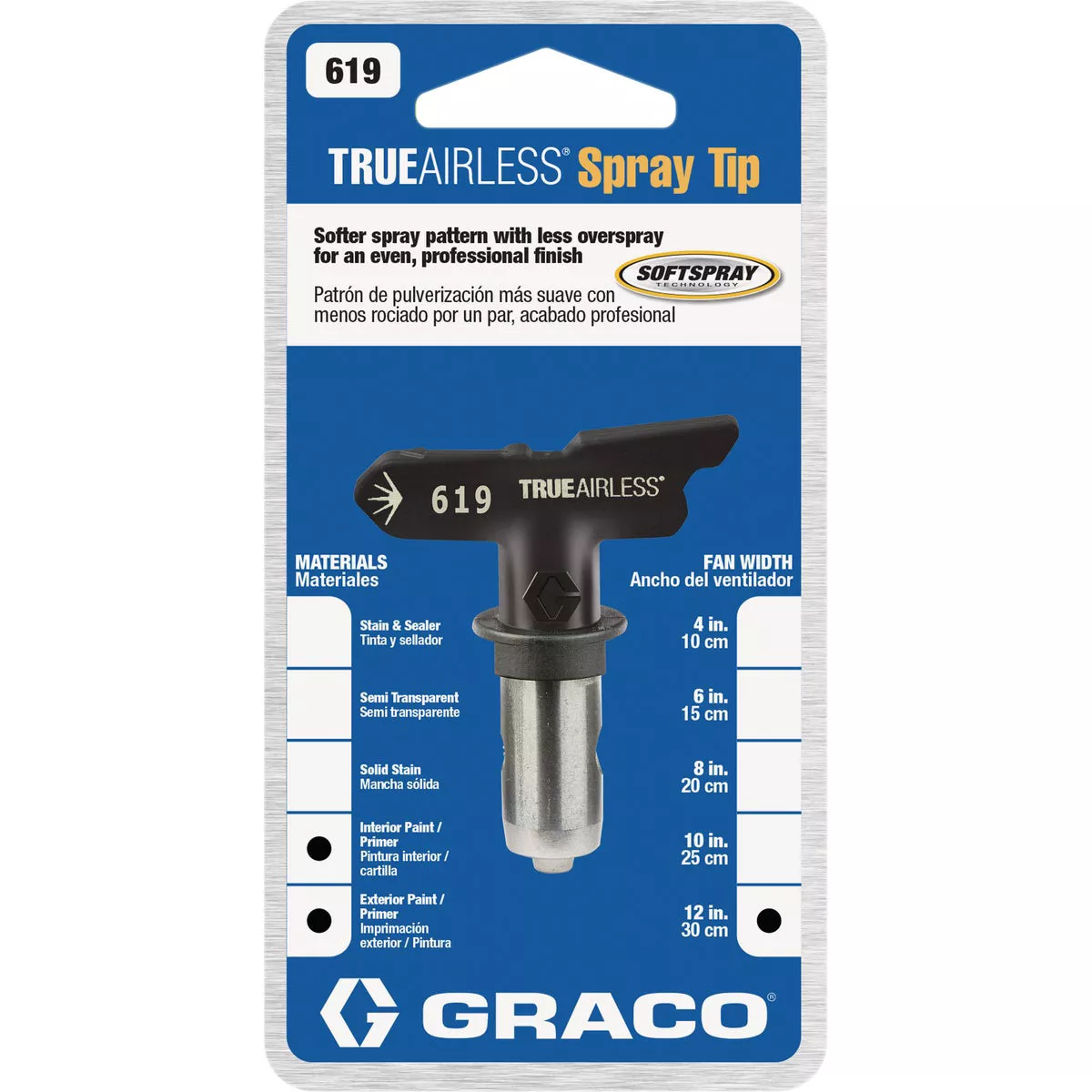 Graco Reverse-A-Clean 12 To 14 In. W. 0.019 In. Tip Paint Sprayer Airless Spray Tip - photo 6